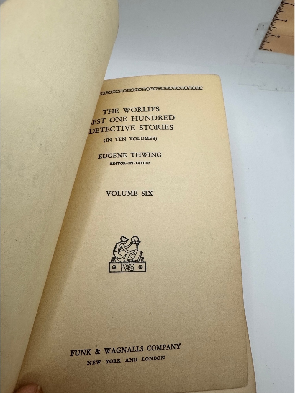 The World's Best One Hundred Detective Stories Volume Six by Eugene Thwing - 193